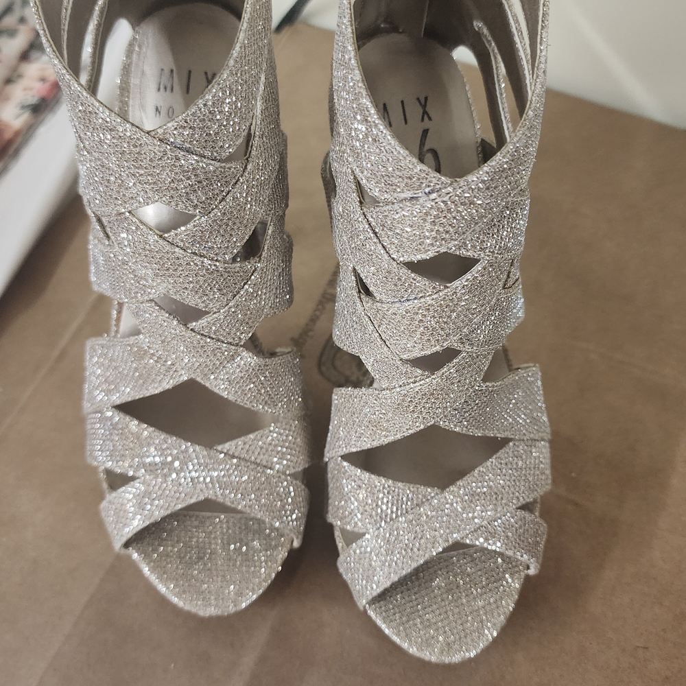 Mix No. 6 Silver Women's Strappy Heels